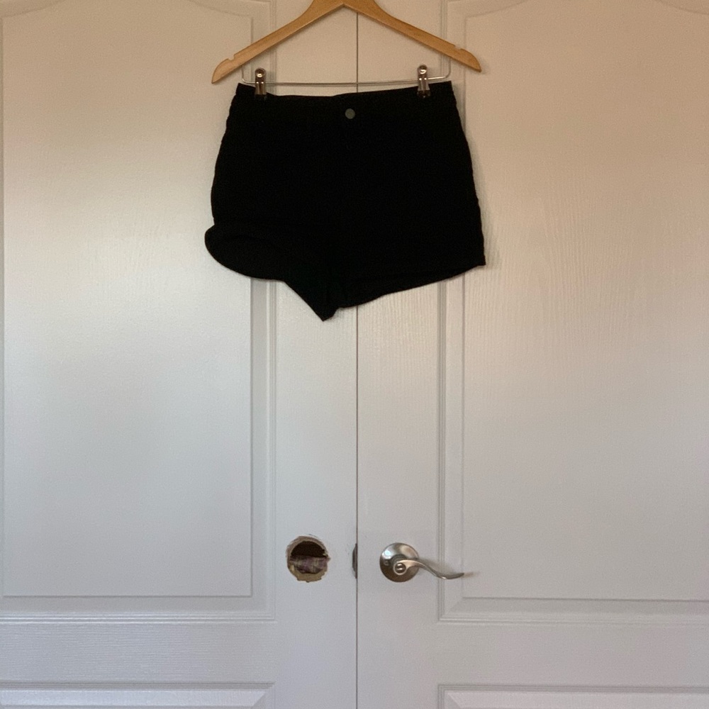 Black high waisted shorts